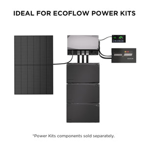 EF ECOFLOW 2PCS 100W 12V Solar Panels, High Efficiency Monocrystalline PV Modules, IP68 Waterproofing, Ideal for RV& Marine Rooftop, Farm Battery, Power Kits & Ecosystem