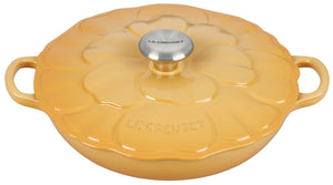 Le Creuset Signature Enameled Cast Iron Petal Braiser, 2.25qt., Honey