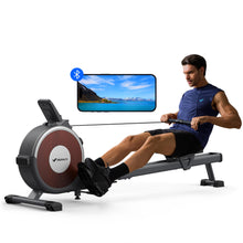 Load image into Gallery viewer, Merach Rowing Machine, Magnetic Rower Machine for Home, 16 Levels of Quiet Resistance, Dual Slide Rail with Max 350lb Weight Capacity, App Compatible with LCD Monitor, Q1S
