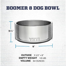 Load image into Gallery viewer, YETI Boomer 8, Stainless Steel, Non-Slip Dog Bowl, Holds 64 Ounces, Cosmic Lilac
