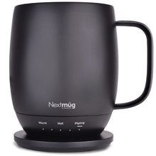 Load image into Gallery viewer, Nextmug - Temperature-Controlled, Self-Heating Coffee Mug (Black - 14 oz.)
