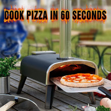 Load image into Gallery viewer, aidpiza Pizza Oven Outdoor 12&quot; Wood Fired Pizza Ovens Pellet Pizza Stove for outside, Portable Stainless Steel Pizza Oven for Backyard Pizza Oven
