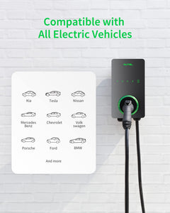 Autel Home Level 2 EV Charger up to 50Amp, 240V, Indoor/Outdoor Car Charging Station, Wi-Fi and Bluetooth Enabled EVSE, Flexible 25-Foot Cable,Hardwired, Dark Gray