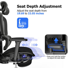 Load image into Gallery viewer, PatioMage Ergonomic Mesh Office Chair with 3D Adjustable Armrest,High Back Desk Computer Chair Ergo3d Ergonomic Office Chair with Wheels for Home &amp; Office Black
