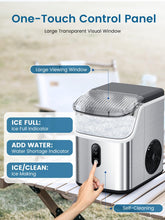 Load image into Gallery viewer, COWSAR Nugget Ice Makers Countertop, Soft Chewable Crushed Ice Maker Machine, Portable Pebble Ice Maker Countertop, 34Lbs/Day, Self-Cleaning, One-Button Operation Ice Machine for Home Kitchen Party
