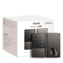 Load image into Gallery viewer, Aqara Smart Lock U100, Fingerprint Keyless Entry Door Lock with Apple Home Key, Touchscreen Keypad, Bluetooth Electronic Deadbolt, IP65 Weatherproof, Supports Apple HomeKit, Alexa, Google, IFTTT, Gray
