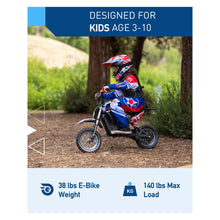 Load image into Gallery viewer, Hiboy DK1 36V Electric Dirt Bike,300W Electric Motorcycle - Up to 15.5MPH &amp; 13.7 Miles Long-Range,3-Speed Modes Motorcycle for Kids Ages 3-10
