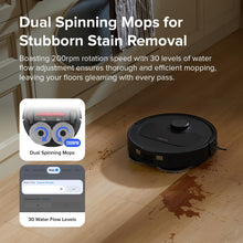 Load image into Gallery viewer, roborock Qrevo S Robot Vacuum and Mop, Self-Drying, Auto Mop Washing, 7000Pa Suction, Self-Emptying &amp; Refilling, 10mm Mop Lifting, 200RPM Spinning Mops, Smart Obstacle Avoidance, Black
