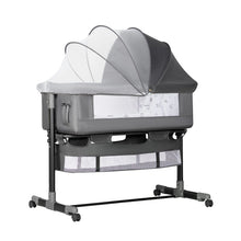 Load image into Gallery viewer, YADAQE Baby Bassinet, Baby Basinet Bedside Sleeper, Easy to Fold Portable Crib Side Bassinet 2024new Style Girl/boy bassinets (Dark Gray)
