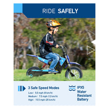 Load image into Gallery viewer, Hiboy DK1 36V Electric Dirt Bike,300W Electric Motorcycle - Up to 15.5MPH &amp; 13.7 Miles Long-Range,3-Speed Modes Motorcycle for Kids Ages 3-10
