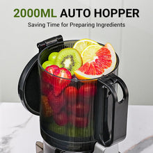 Load image into Gallery viewer, Juicer Machines, AMZCHEF 5.3-Inch Self-Feeding Masticating Juicer Fit Whole Fruits &amp; Vegetables, Cold Press Electric Juicer Machines with High Juice Yield, Easy Cleaning, BPA Free, 250W-Grey
