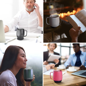 Nextmug - Temperature-Controlled, Self-Heating Coffee Mug (Black - 14 oz.)