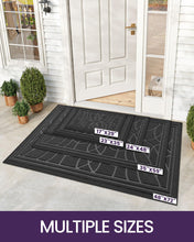 Load image into Gallery viewer, DEXI Front Door Mat, Welcome Mat Heavy Duty Non Slip Low Profile Outside Doormat for Entryway, Patio, Garage, High Traffic Areas, 48&quot;X72&quot;, Grey
