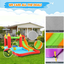 Load image into Gallery viewer, HYPOAI Bounce House,Inflatable Bounce Castle with Blower for Kids 3-12,Outdoor/Indoor Bouncy House Water Park for Backyard with Splash Slide,Climbing Wall,Ball Pit,Jumping Area (146&quot; x 103&quot; x 73&quot;)
