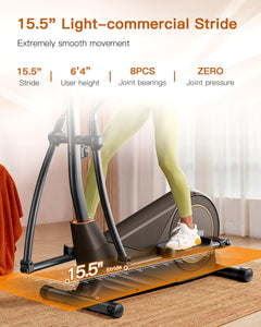 Niceday Elliptical Machine, Elliptical Trainer for home with Hyper-Quiet Magnetic Driving System, 16 Resistance Levels, 15.5IN Stride, 400LBS Weight Capacity