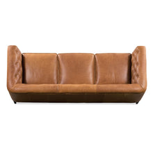 Load image into Gallery viewer, Poly &amp; Bark Essex Leather Couch – 89-Inch Sofa with Tufted Back - Full Grain Leather Couch with Feather-Down Topper On Seating Surfaces – Vintage Pure-Aniline Italian Leather – Cognac Tan
