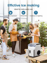 Load image into Gallery viewer, COWSAR Nugget Ice Makers Countertop, Soft Chewable Crushed Ice Maker Machine, Portable Pebble Ice Maker Countertop, 34Lbs/Day, Self-Cleaning, One-Button Operation Ice Machine for Home Kitchen Party
