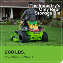 Load image into Gallery viewer, Greenworks 60V 42” Cordless Electric CrossoverZ Zero Turn Riding Mower, (4) 8.0Ah Batteries and (2) Dual Port Turbo Chargers
