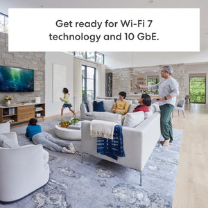 Amazon eero Max 7 mesh wifi router | 10 Gbps Ethernet | Coverage up to 7,500 sq. ft. | Connect 200+ devices | Ideal for Gaming | 3-Pack | Latest Gen