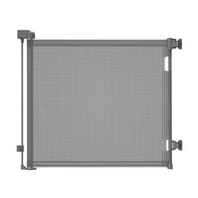 Load image into Gallery viewer, dearlomum Retractable Baby Gate,Mesh Baby Gate or Mesh Dog Gate,33&quot; Tall,Extends up to 55&quot; Wide,Child Safety Gate for Doorways, Stairs, Hallways, Indoor/Outdoor（Grey,33&quot;x55&quot;
