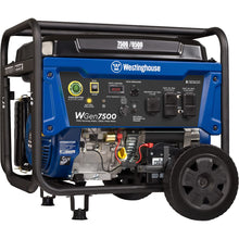 Load image into Gallery viewer, Westinghouse Outdoor Power Equipment 9500 Peak Watt Home Backup Portable Generator, Remote Electric Start with Auto Choke, Transfer Switch Ready 30A Outlet, Gas Powered,Black/Blue
