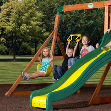 Load image into Gallery viewer, Backyard Discovery Tanglewood All Cedar Wood Playset Swing Set
