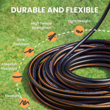 Load image into Gallery viewer, Giraffe Tools Garden Hose 75ft x 5/8&quot;, Water Hose Heavy Duty, Flexible, Lightweight Hybrid Hose with Swivel Handle, Male to Female Fittings, Burst 600 PSI
