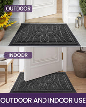 Load image into Gallery viewer, DEXI Front Door Mat, Welcome Mat Heavy Duty Non Slip Low Profile Outside Doormat for Entryway, Patio, Garage, High Traffic Areas, 48&quot;X72&quot;, Grey
