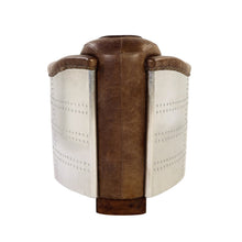 Load image into Gallery viewer, Acme Brancaster Chair in Retro Brown Top Grain Leather and Aluminum
