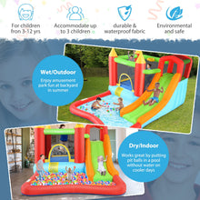 Load image into Gallery viewer, HYPOAI Bounce House,Inflatable Bounce Castle with Blower for Kids 3-12,Outdoor/Indoor Bouncy House Water Park for Backyard with Splash Slide,Climbing Wall,Ball Pit,Jumping Area (146&quot; x 103&quot; x 73&quot;)
