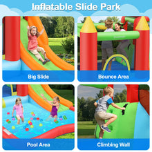 Load image into Gallery viewer, HYPOAI Bounce House,Inflatable Bounce Castle with Blower for Kids 3-12,Outdoor/Indoor Bouncy House Water Park for Backyard with Splash Slide,Climbing Wall,Ball Pit,Jumping Area (146&quot; x 103&quot; x 73&quot;)
