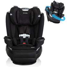 Load image into Gallery viewer, Evenflo Gold Revolve360 Extend All-in-One Rotational Car Seat with SensorSafe (Onyx Black)
