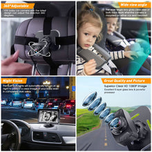 Load image into Gallery viewer, DoHonest Baby Car Camera for Backseat: HD 1080P Easy Setup Carseat Camera Rear Facing Infant - Crystal Night Vision 360° Rotating Baby Car Monitor for Kids - V33
