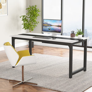 Tribesigns Modern Computer Desk, 70.8 x 31.5 inch Large Office Desk Computer Table Study Writing Desk Workstation for Home Office, Conference Room