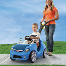 Load image into Gallery viewer, Step2 Whisper Ride II Kids Push Cars, Ride On Car, Seat Belt, Horn, Toddlers Ages 1.5 – 4 Years Old, Max Weight 50 lbs., Quick Storage, Stroller Substitute, Blue
