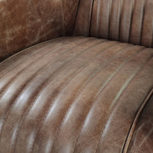 Load image into Gallery viewer, Acme Brancaster Chair in Retro Brown Top Grain Leather and Aluminum
