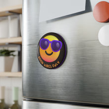 Load image into Gallery viewer, Good Vibes Only 2.25 Inch Round Fridge Magnet
