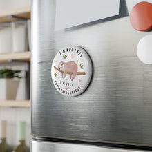 Load image into Gallery viewer, I&#39;m Not Lazy I&#39;m Just Conserving Energy 2.25 Inch Round Fridge Magnet
