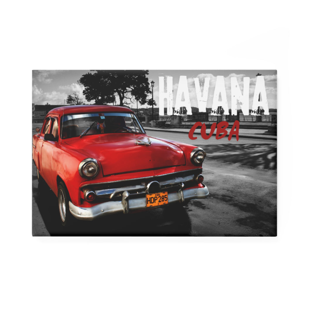 Havana Cuba Vintage Red Car 2x3 Magnet