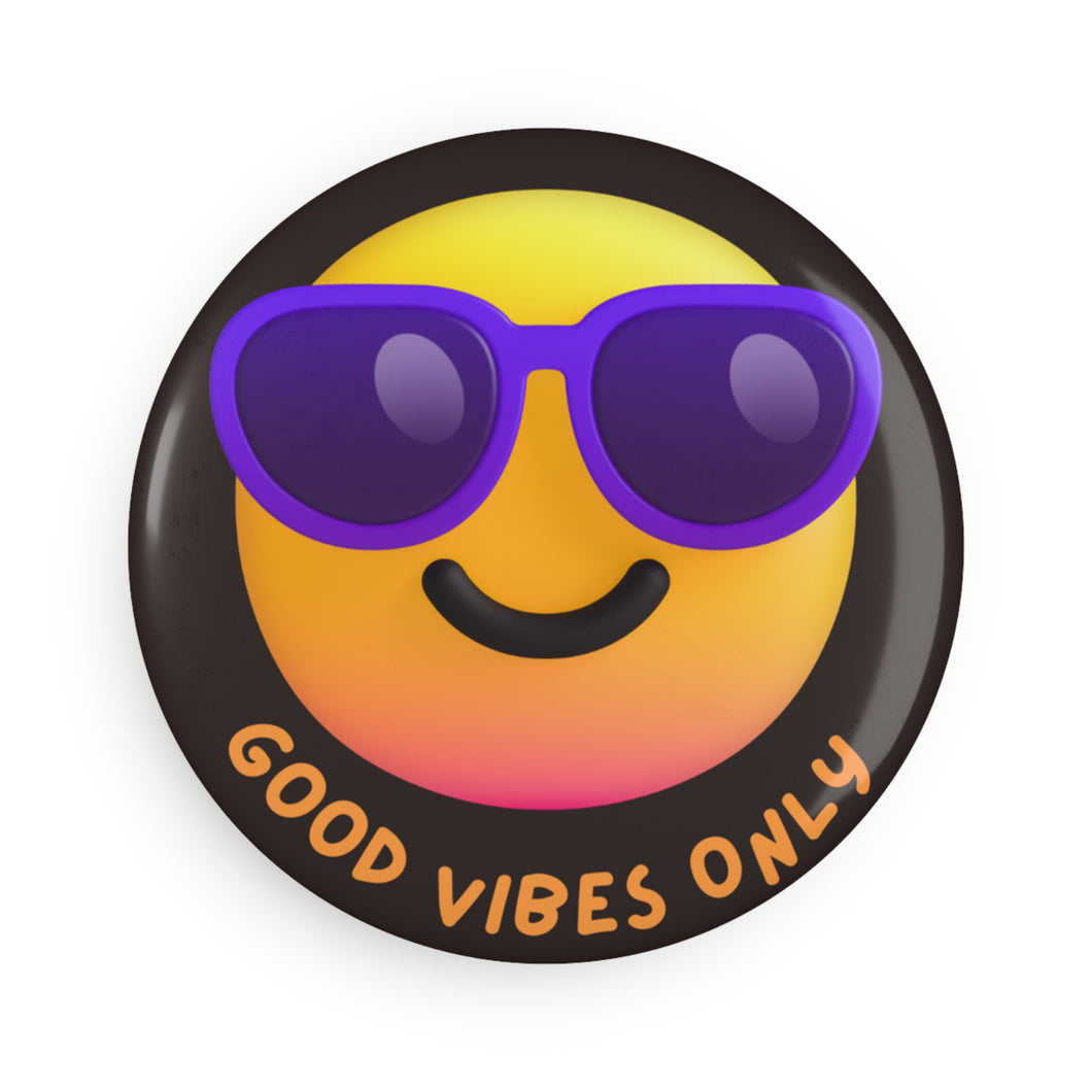 Good Vibes Only 2.25 Inch Round Fridge Magnet