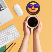 Load image into Gallery viewer, Good Vibes Only 3.5 Inch Round Coasters

