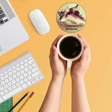Load image into Gallery viewer, It&#39;s Better In The Bahamas Conch Shell 3.5 Inch Round Coasters
