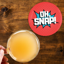 Load image into Gallery viewer, Oh Snap 3.5 Inch Round Coasters
