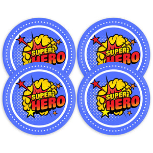 Super Hero 3.5 Inch Round Coasters