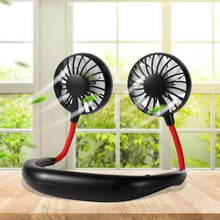 Load image into Gallery viewer, Portable Hanging Neck Sport Fan Lazy Neckband USB Rechargeable Personal Mini Fan
