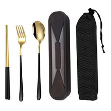 Load image into Gallery viewer, Portable Cutlery Set Including Fork, Spoon and Chopsticks Camping Travel Utensil
