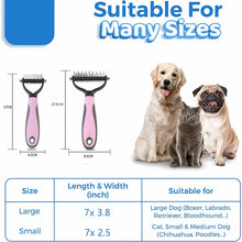 Load image into Gallery viewer, Rapid Knot Grooming Tool Dematting and Deshedding Safe Double-sided Pet Brush Comb for Dog Cat Animal 
