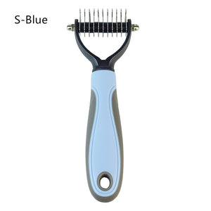 Rapid Knot Grooming Tool Dematting and Deshedding Safe Double-sided Pet Brush Comb for Dog Cat Animal 