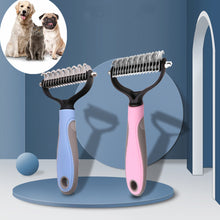 Load image into Gallery viewer, Rapid Knot Grooming Tool Dematting and Deshedding Safe Double-sided Pet Brush Comb for Dog Cat Animal 
