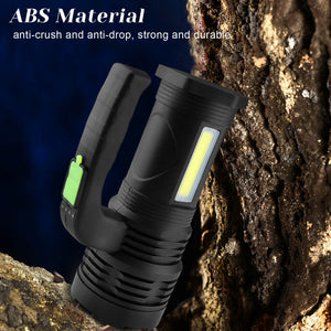 Rechargeable Handheld Flashlight Super Bright LED Spotlight Portable Searchlight